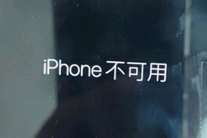 鸡泽苹果服务网点分享锁屏界面显示“iPhone 不可用”如何解决 